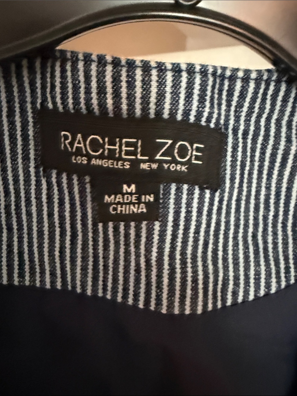 Rachel Zoe Navy and White Pinstripe Vest - Picture 3 of 5